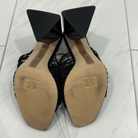 Sam Edelman Black Laurette Block Heel Sandals - Size 8 - Picture 13 of 17